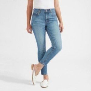 Everlane Mid Rise Ankle Cropped Light Blue Jeans Size 28 Casual Fit